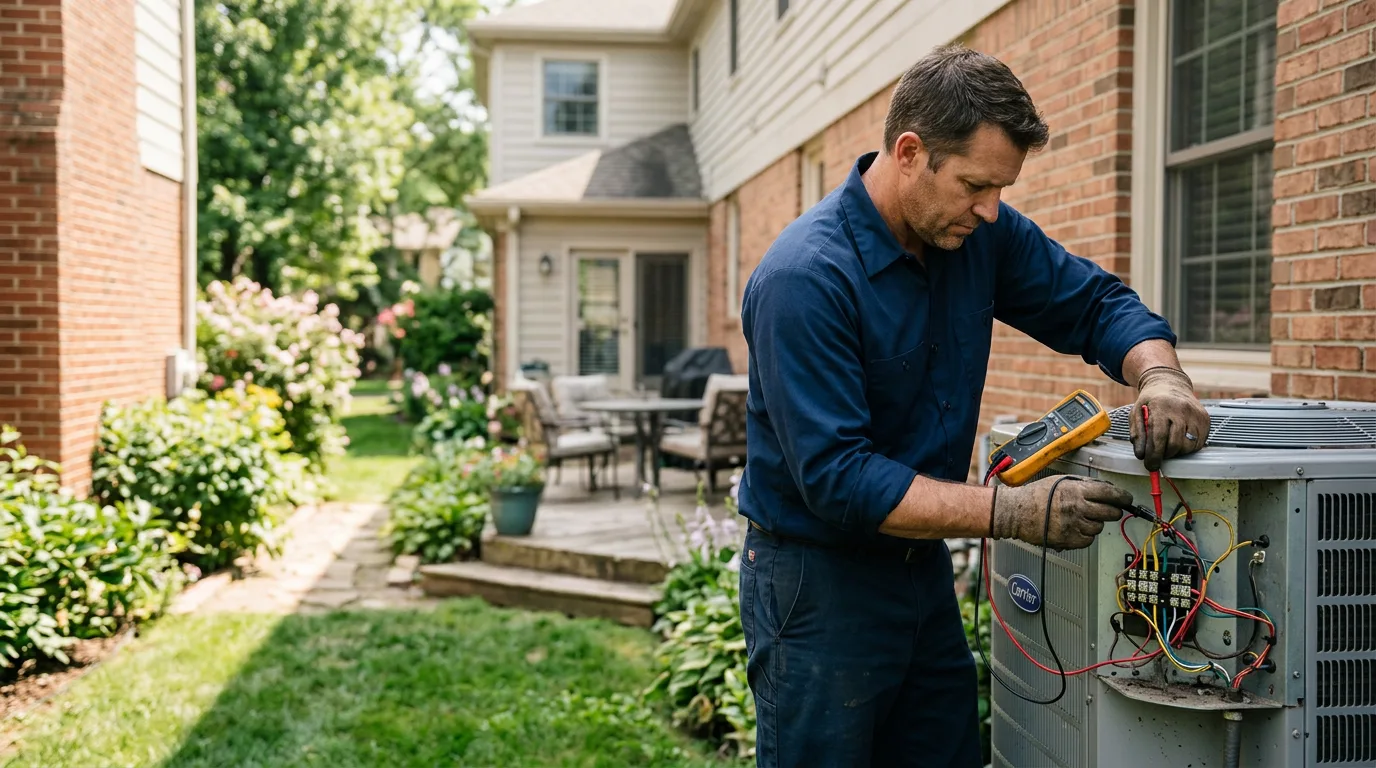 HVAC technician working near Dover, FL